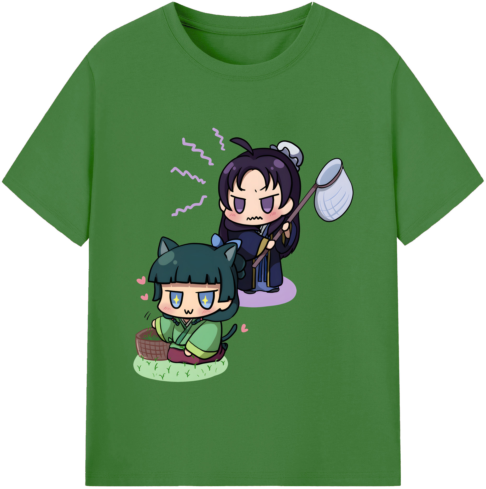（画像用） 薬屋のひとりごと The Apothecary Diaries レディースカジュアルプリントTシャツ（綿100％）